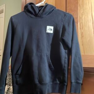 North face black logo hoodie youth size Medium 10-12